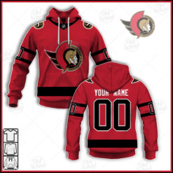 Personalize NHL Ottawa Senators 2021 Reverse Retro Alternate Jersey