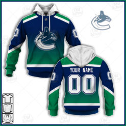 Personalize NHL Vancouver Canucks 2021 Reverse Retro Alternate Jersey