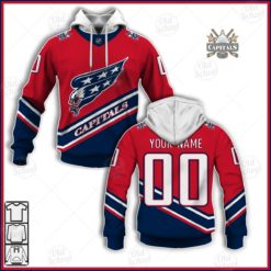 Personalize NHL Washington Capitals 2021 Reverse Retro Alternate Jersey