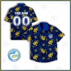 Personalise NRL Parramatta Eels 2021 Tribal Hawaiian Shirt