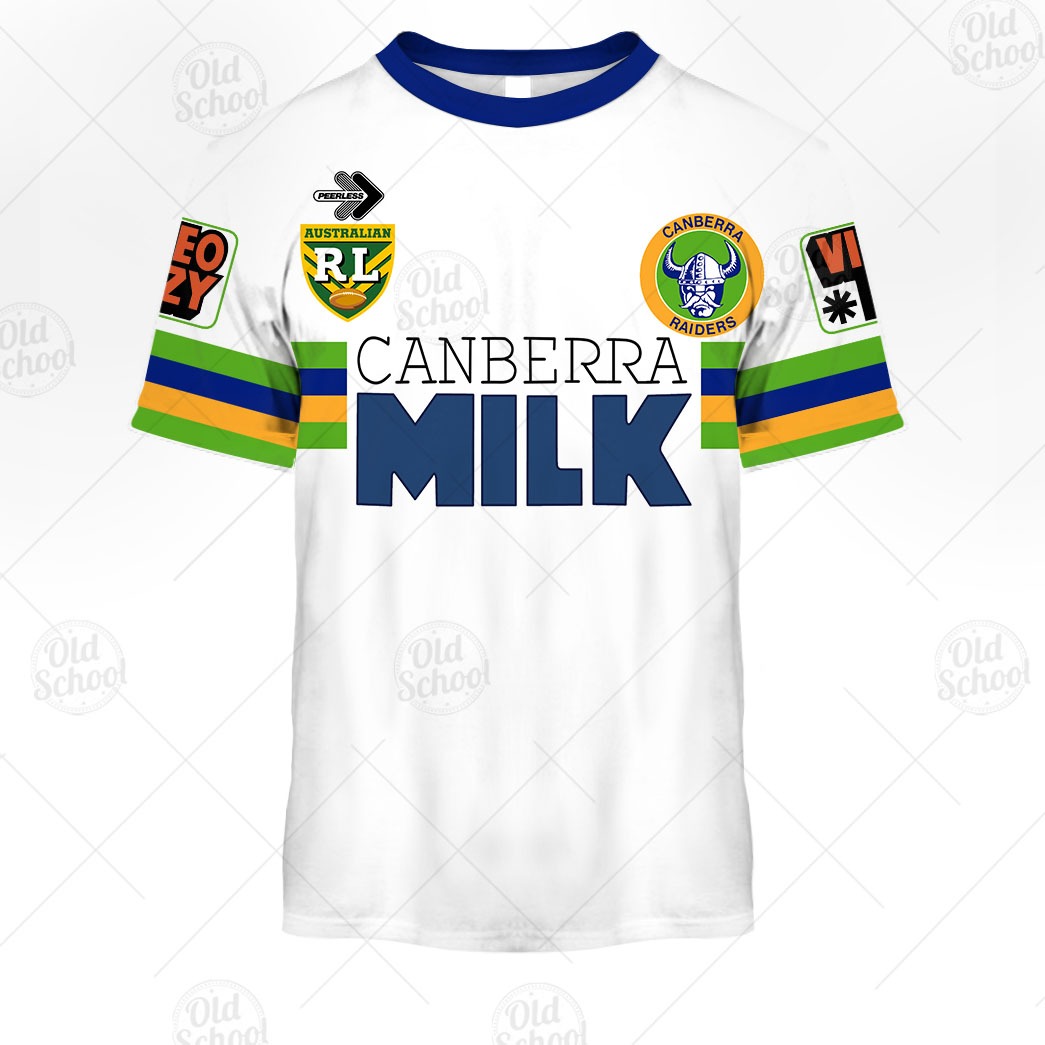 Canberra Raiders 1994 Mens Retro Jersey Green XXL