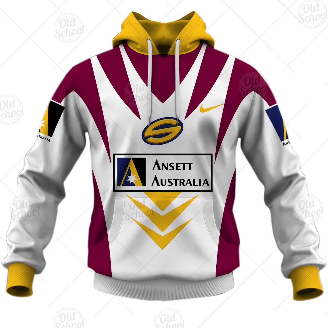 NRL Brisbane Broncos Custom Name Number 2023 Away Jersey Pullover