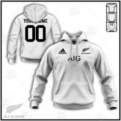 Personalise All Blacks New Zealand National Rugby Union Team Away Jersey