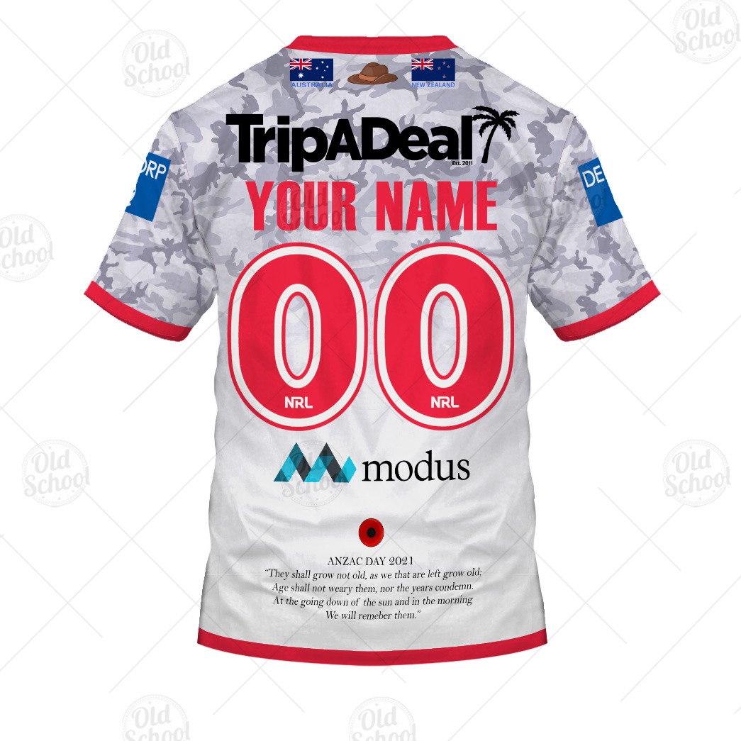 Custom Name Canberra Raiders Anzac Day - Rugby Team Baseball Jerseys Shirt