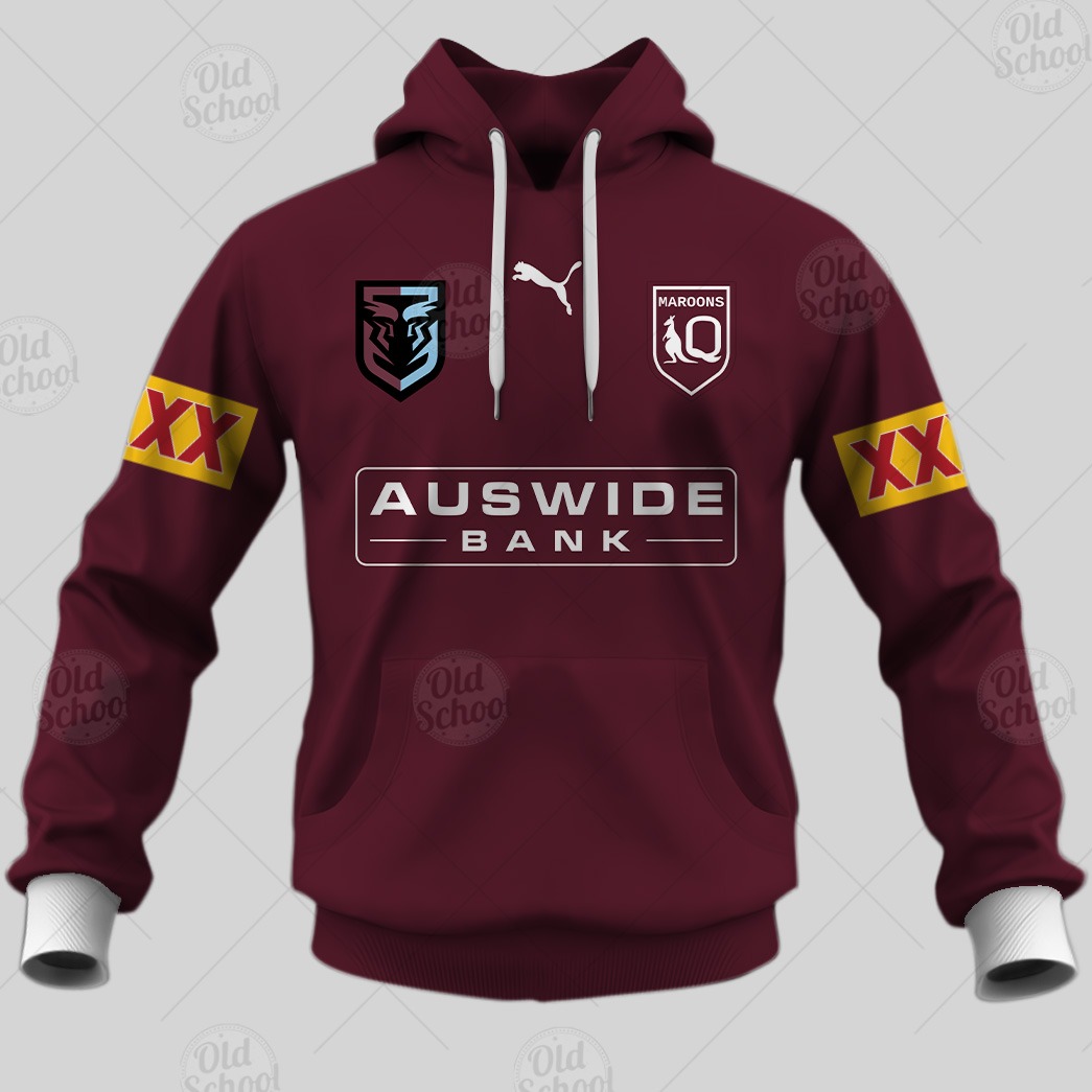 QLD Maroons 2020 State of Origin Mens Team Hoody Sizes S-5XL 