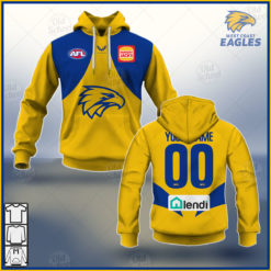 Personalised AFL West Coast Eagles 2021 Season Away Guernsey