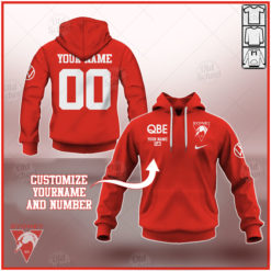 Personalised AFL Sydney Swans 2021 Season Polo Shirt