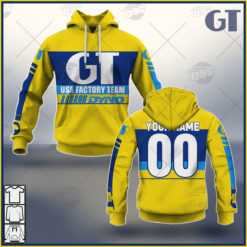 Personalize BMX GT USA Factory Team Vintage Retro Yellow 1985 Jersey