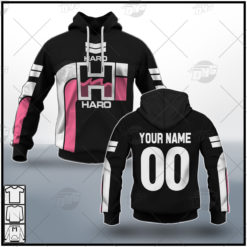 Personalize Haro BMX Racing Old School Classic Vintage Retro Black Pink Jersey