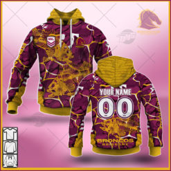 Personalise NRL Brisbane Broncos 2021 Fishing Shirt