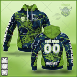 Personalise NRL Canberra Raiders 2021 Fishing Shirt