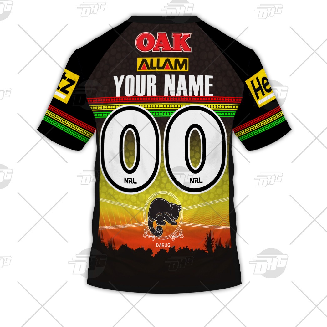 NRL Penrith Panthers Custom Name Number 2023 Away Jersey