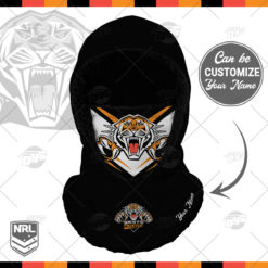 Personalized NRL Wests Tigers Hooded Gaiter