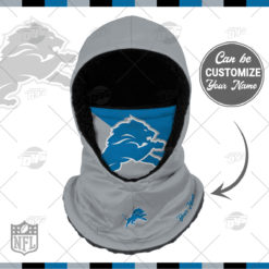 Personalized NFL Detroit Lions Hooded Gaiter Scarf Hooded Gaiter NFL