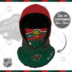 Personalized NHL Minnesota Wild Hooded Gaiter