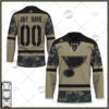 Personalized NHL St. Louis Blues Camo Military Appreciation Team Authentic Custom Practice Jersey