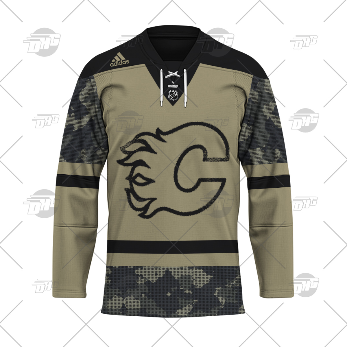 NHL Calgary Flames Custom Name Number 1981 - 1994 Vintage Home Jersey Zip  Up Hoodie