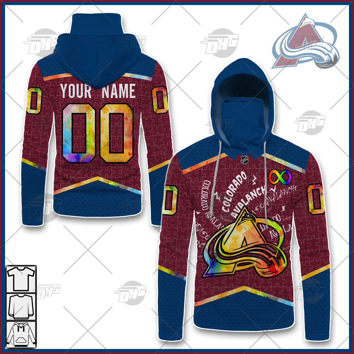 Personalized NHL Colorado Avalanche Jersey Custom Autism Shirt Hoodie -  OldSchoolThings - Personalize Your Own New & Retro Sports Jerseys, Hoodies,  T Shirts