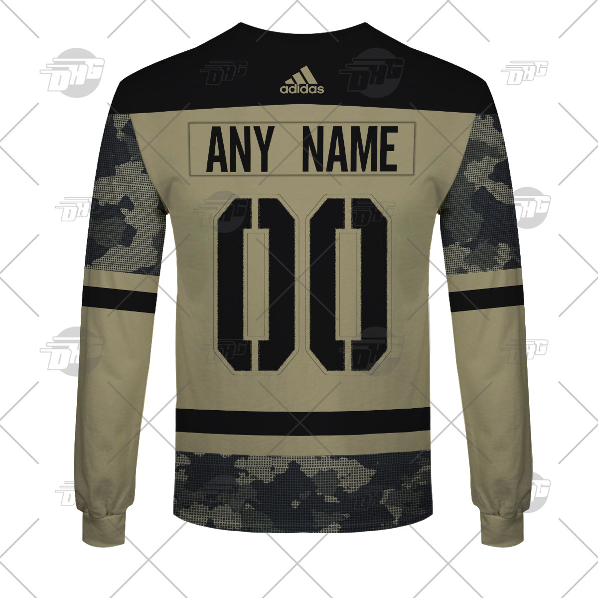 New York Rangers adidas Military Appreciation Authentic Custom Practice  Jersey - Camo
