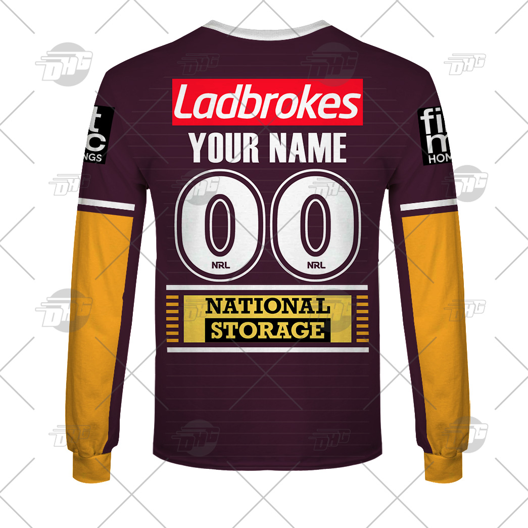 OSC-YOURNAME_NRLBroncos Personalized Brisbane Broncos Home