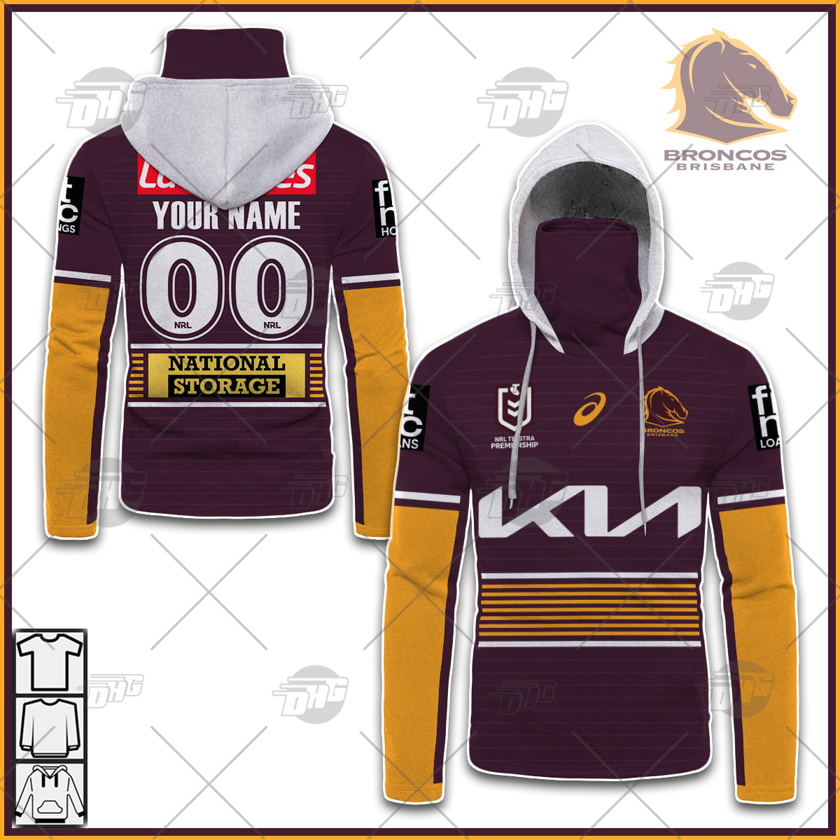 Buy 2021 Brisbane Broncos NRL Home Jersey - Youth - NRL Jerseys