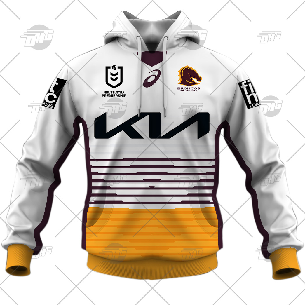 NRL Brisbane Broncos Custom Name Number 2023 Away Jersey