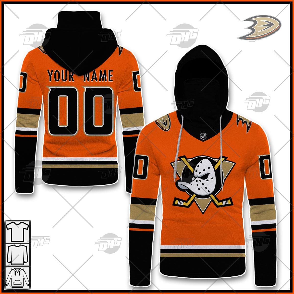 Anaheim Ducks NHL orange personalized custom hockey jersey - USALast