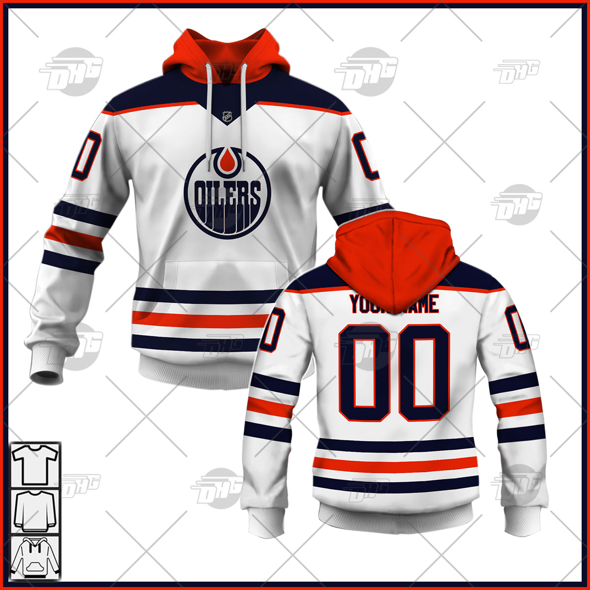 Customizable Edmonton Oilers 2022 Adidas Primegreen Authentic NHL Hockey Jersey