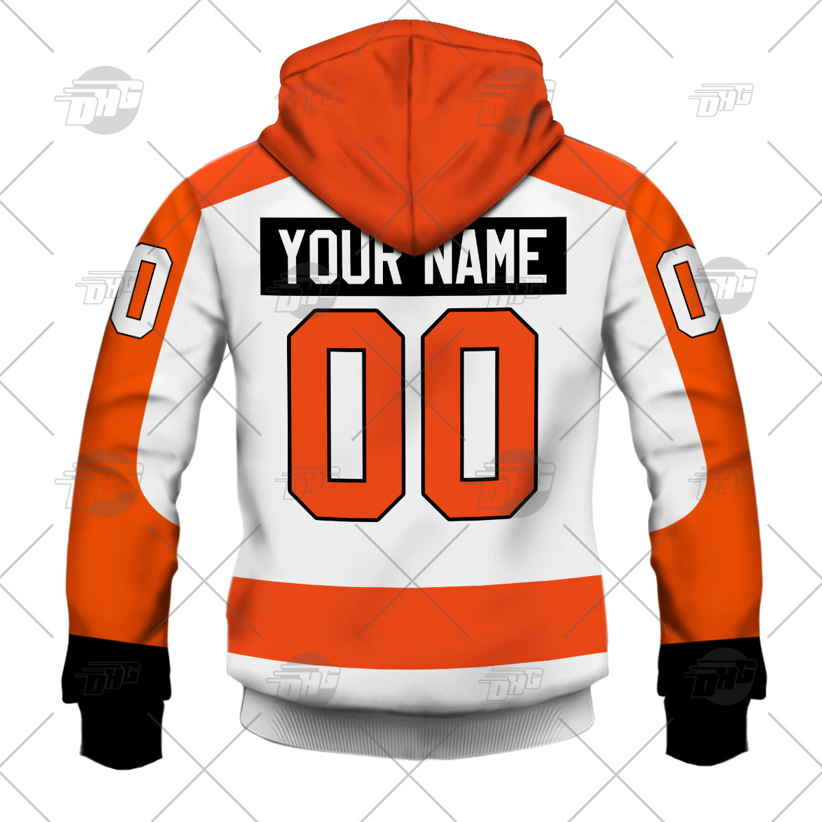 Men's Fanatics Branded Orange Philadelphia Flyers Home Breakaway Custom Jersey Size: 4XL