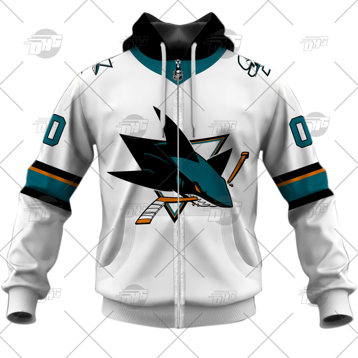 Custom San Jose Sharks Fights Cancer NHL Shirt Hoodie 3D - Bring