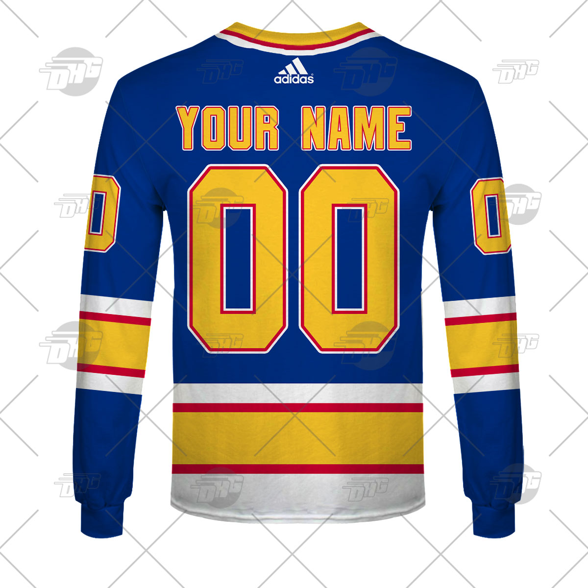 Men's St. Louis Blues Fanatics Branded White Away Breakaway Custom Jersey