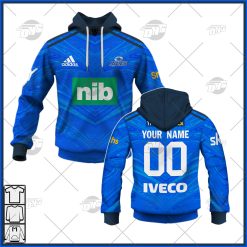 Personalise Auckland Blues Super Rugby 2022 Home Jersey
