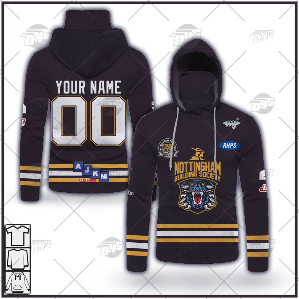 Personalized EIHL Nottingham Panthers 2021/22 Black Jersey ...