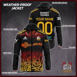Personalised Gallagher Chiefs Super Rugby 2022 Weather Proof Jacket Rain Proof Jacket