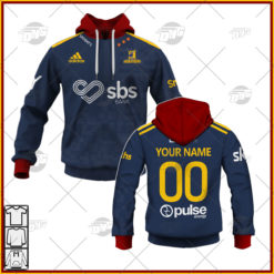 Personalise Super Rugby Otago Highlanders 2022 Home Jersey