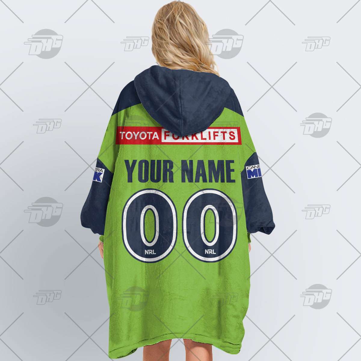 Canberra Raiders AOP NRL Custom Number And Name 3D Hoodie Zip Hoodie T Shirt  Gift For Fans - Banantees