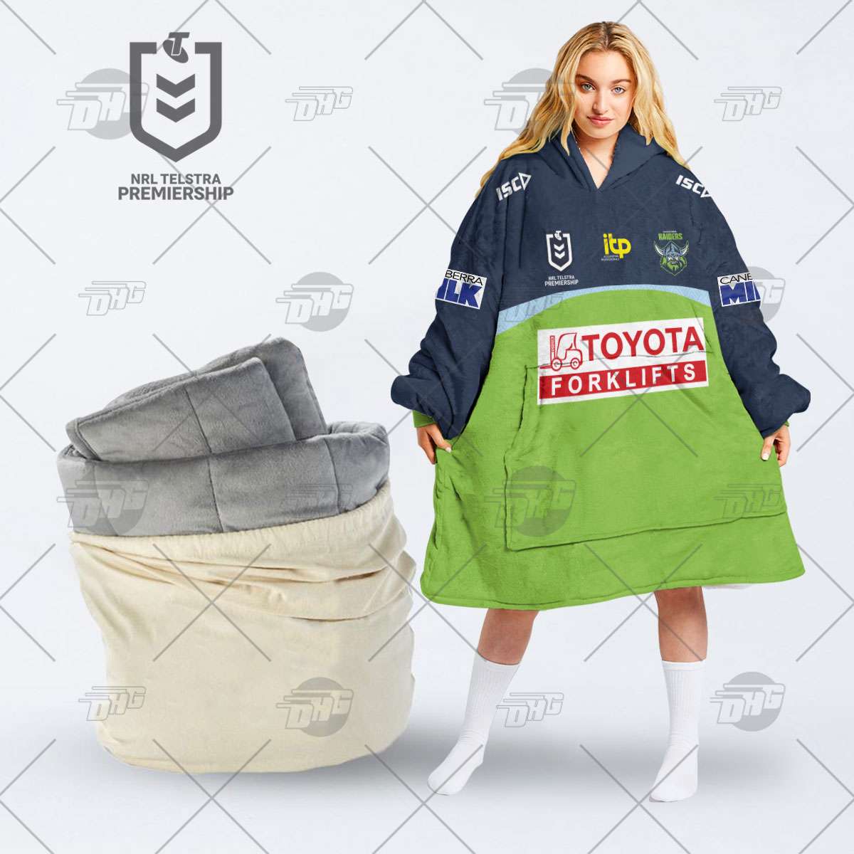 Personalized NRL Canberra Raiders Mix V2 Jersey Oodie, Flanket, Blanket  Hoodie, Snuggie - Torunstyle