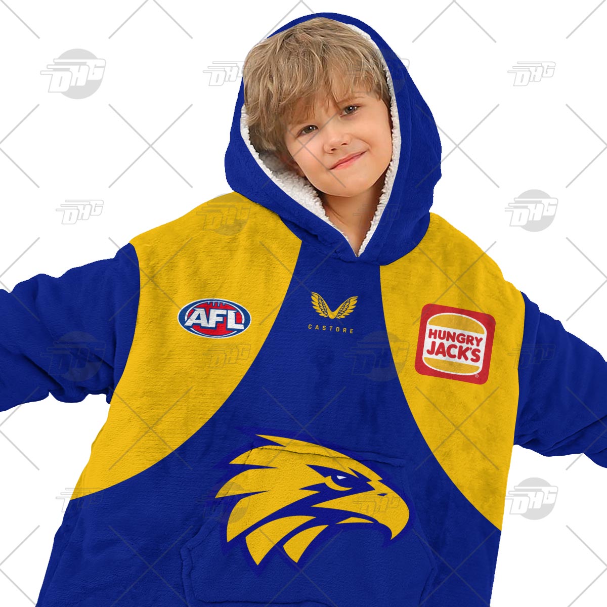 Castore West Coast Eagles Travel Hoodie