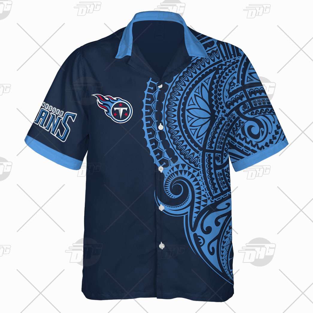 Personalize NFL Los Angeles Chargers Polynesian Tattoo Design Hawaiian Shirt