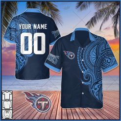 Personalize NFL Minnesota Vikings Polynesian Tattoo Design Hawaiian Shirt