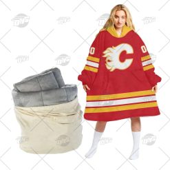 Personalized NHL Calgary Flames Oodie Hoodeez