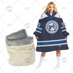Personalized NHL Columbus Blue Jackets Oodie Hoodeez