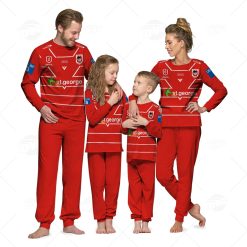 Personalised NRL St George Illawarra Dragons Pyjamas For Family