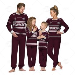 Personalised NRL Manly Warringah Sea Eagles Pyjamas For Family