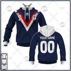 Personalise France Les Bleus Rugby League World Cup White Jersey 2022 Hoodie Long Tee