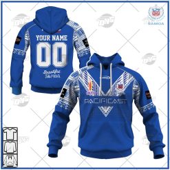 Personalise Toa Samoa Rugby League World Cup Jersey 2022 Hoodie Long Tee