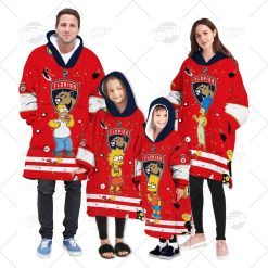 Personalized NHL Oodie Florida Panthers Jersey ft. The Simpsons Hoodeez For Family Best Christmas Gift Custom Gift for Fans