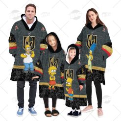 Personalized NHL Oodie Vegas Golden Knights Jersey ft. The Simpsons Hoodeez For Family Best Christmas Gift Custom Gift for Fans