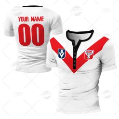 Personalized Sydney Swans Football Club Vintage Retro AFL Henley Shirt Gothic T-shirt
