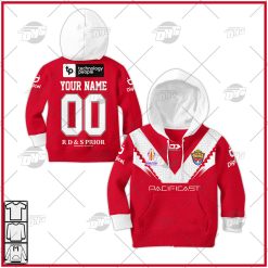 Personalise Mate Ma'a Tonga Rugby League World Cup Jersey Away 2022 Hoodie Long Tee For KID